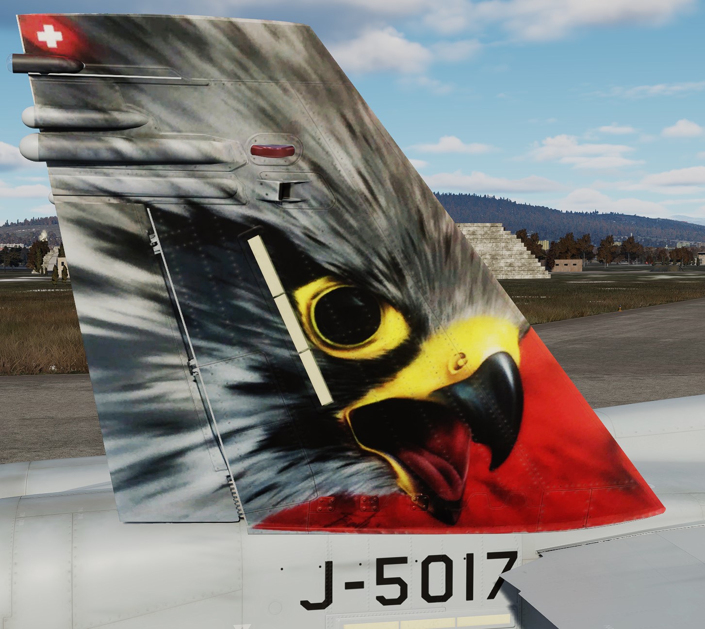 4k Swiss Air Force J-5017 Falcons 2018