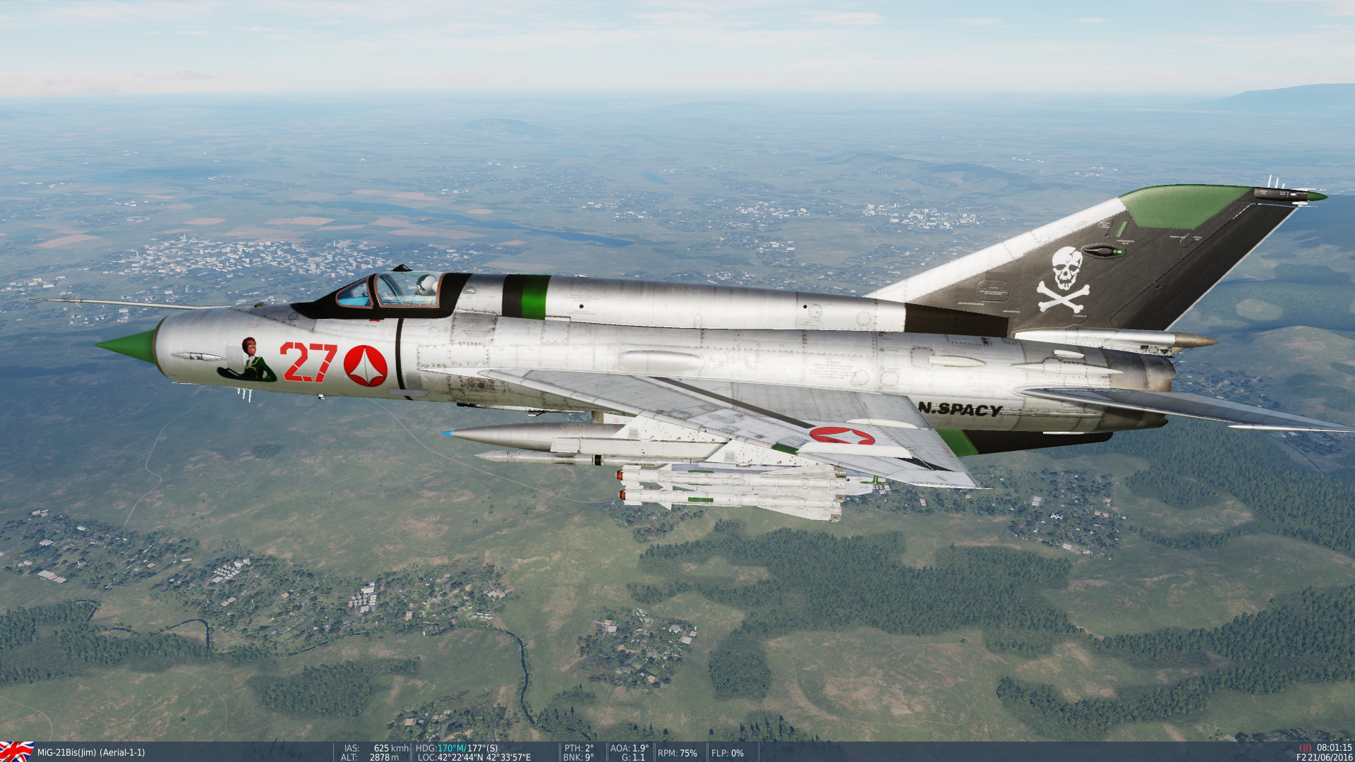 MiG-21 U.N. Spacy Fictional Livery - Claudia LaSalle