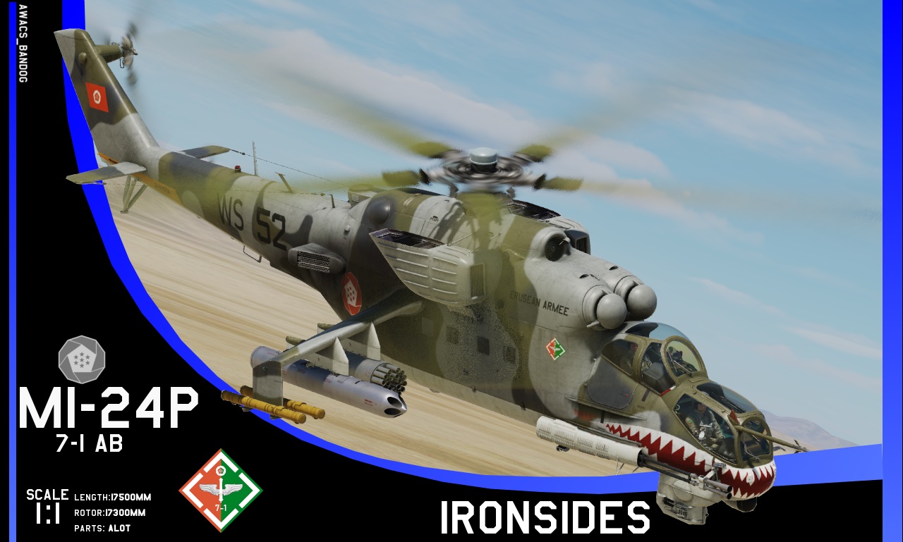 Ace Combat - Erusean Army 7th Helicopter Regiment, 1st Attack Battalion 'Ironsides'