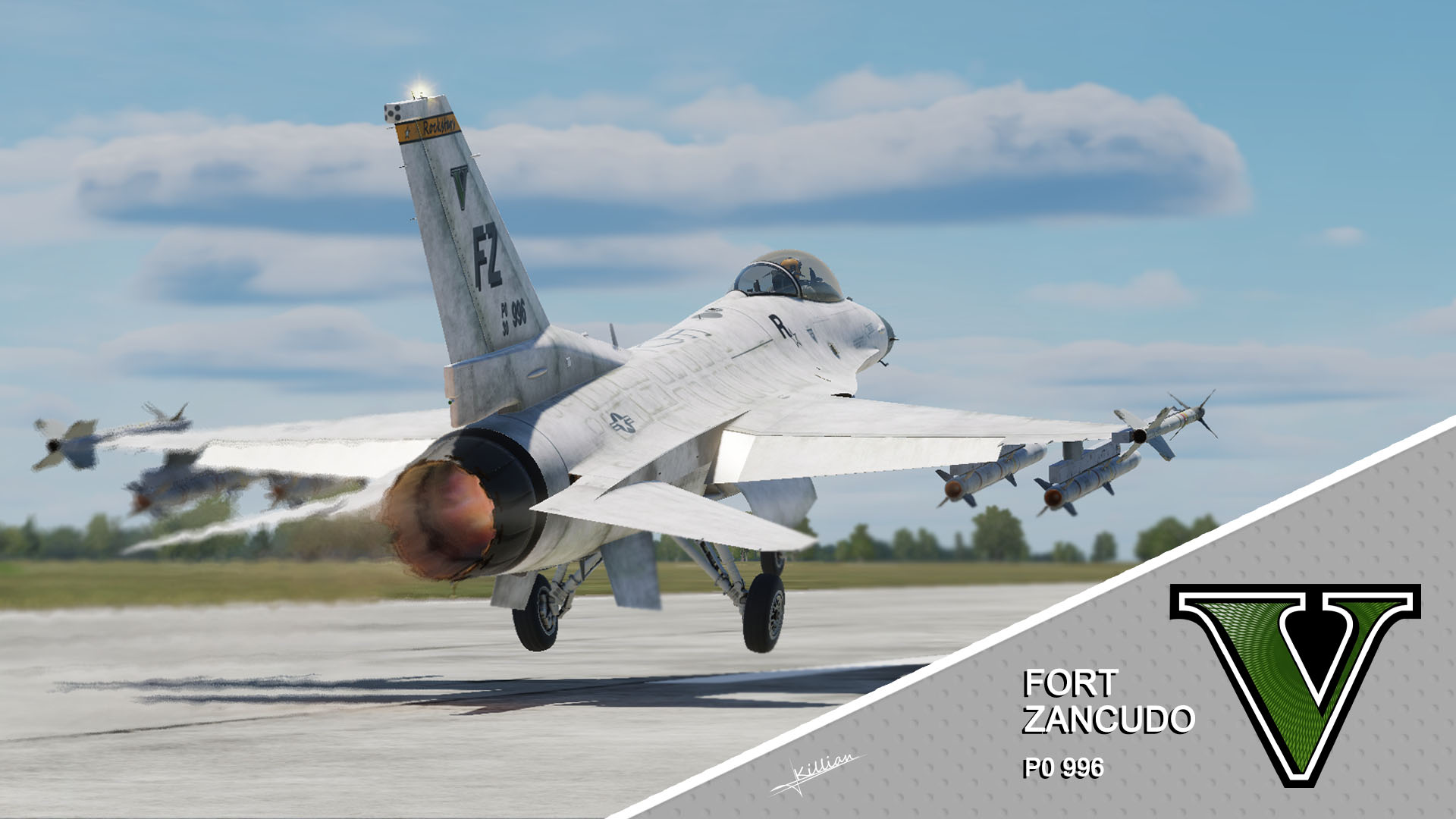 GTA V - P996 LAZER (F-16C Viper skin)