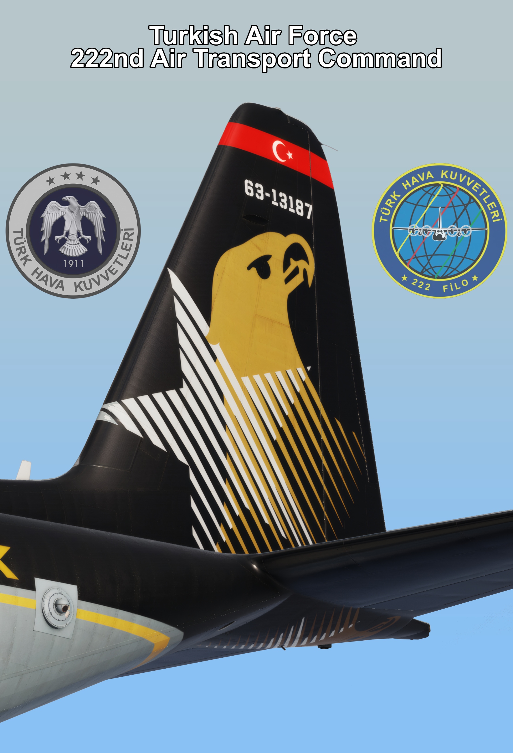 C-130 Turkish Air Force 222nd Air Transport Command "Alev" SoloTürk Special Scheme
