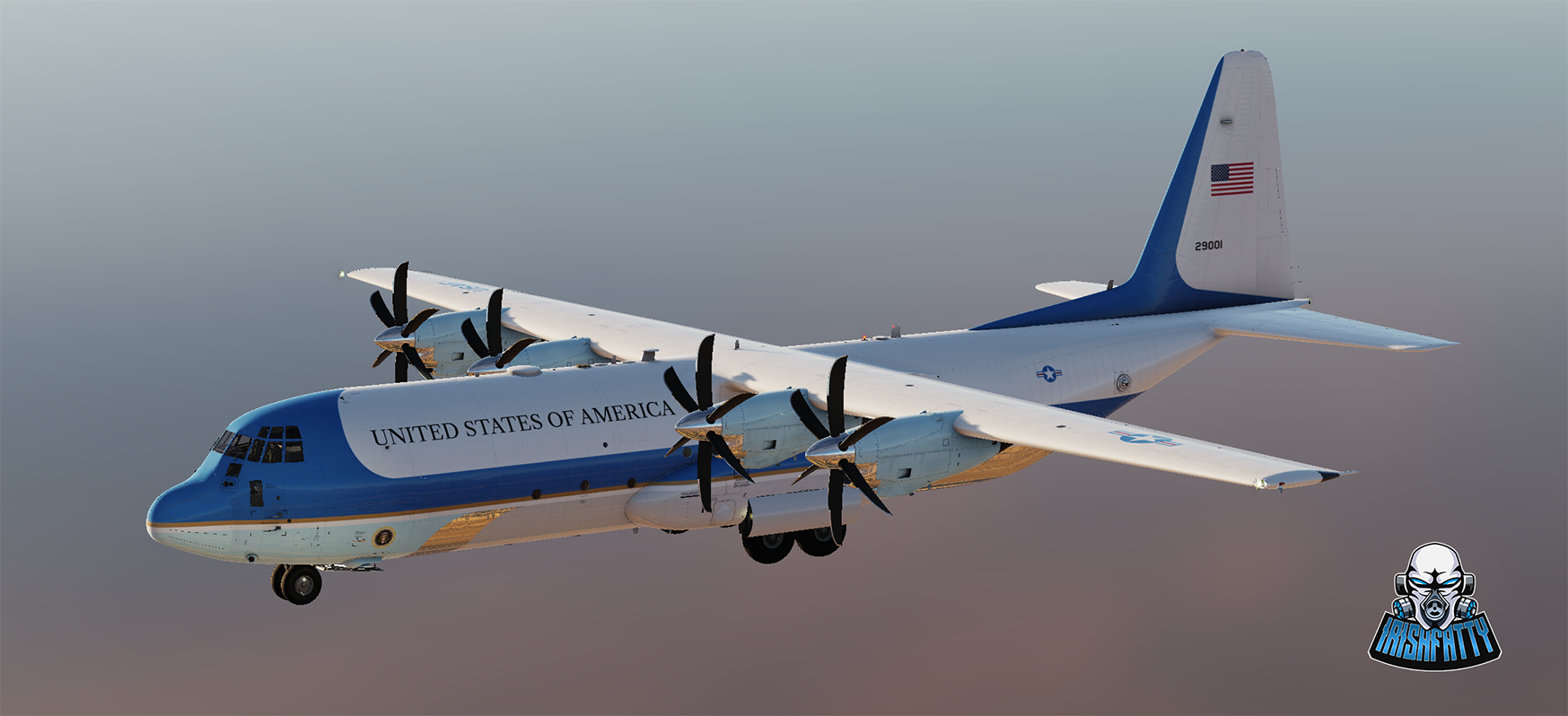 Air Force One (Dot One) (fictional) by IrishFatty
