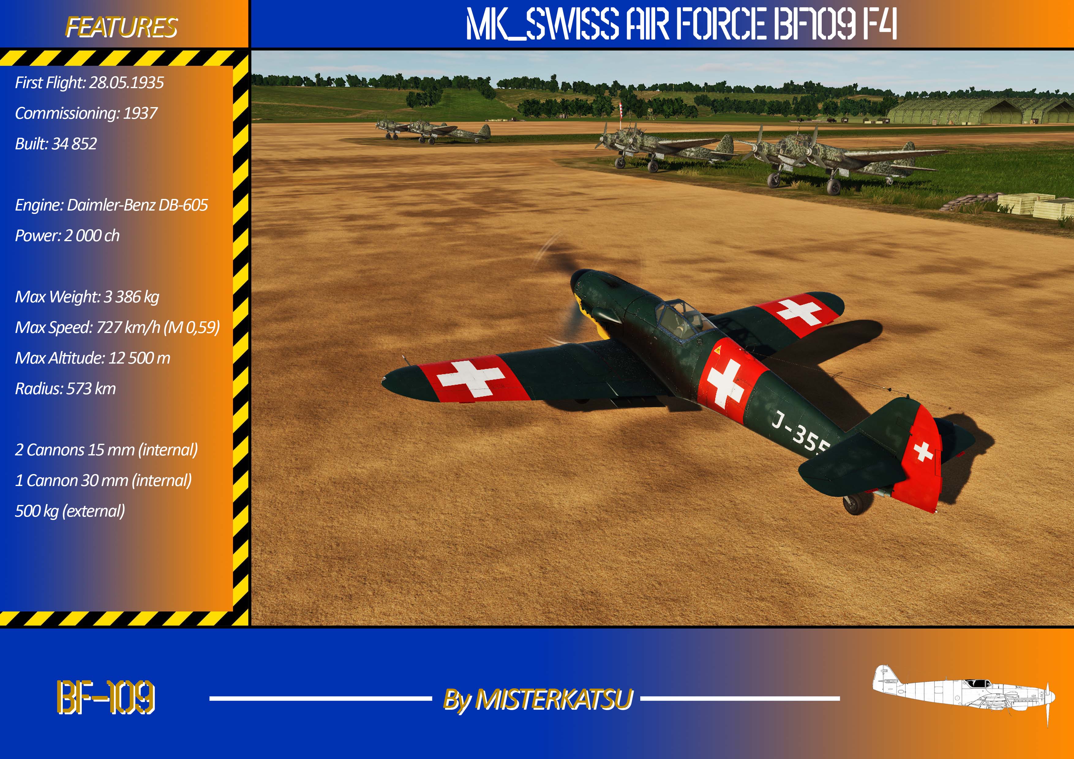 SWISS AIR FORCE BF109 F4