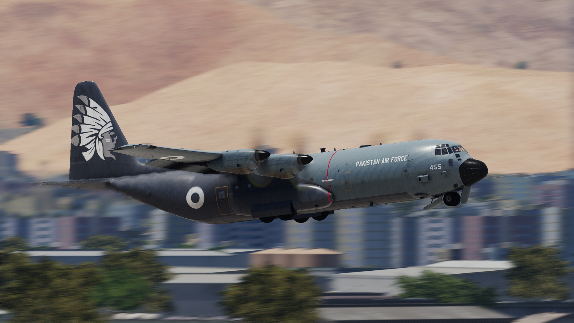 C-130J - Pakistan Air Force, Reg 4455, Dual Tone