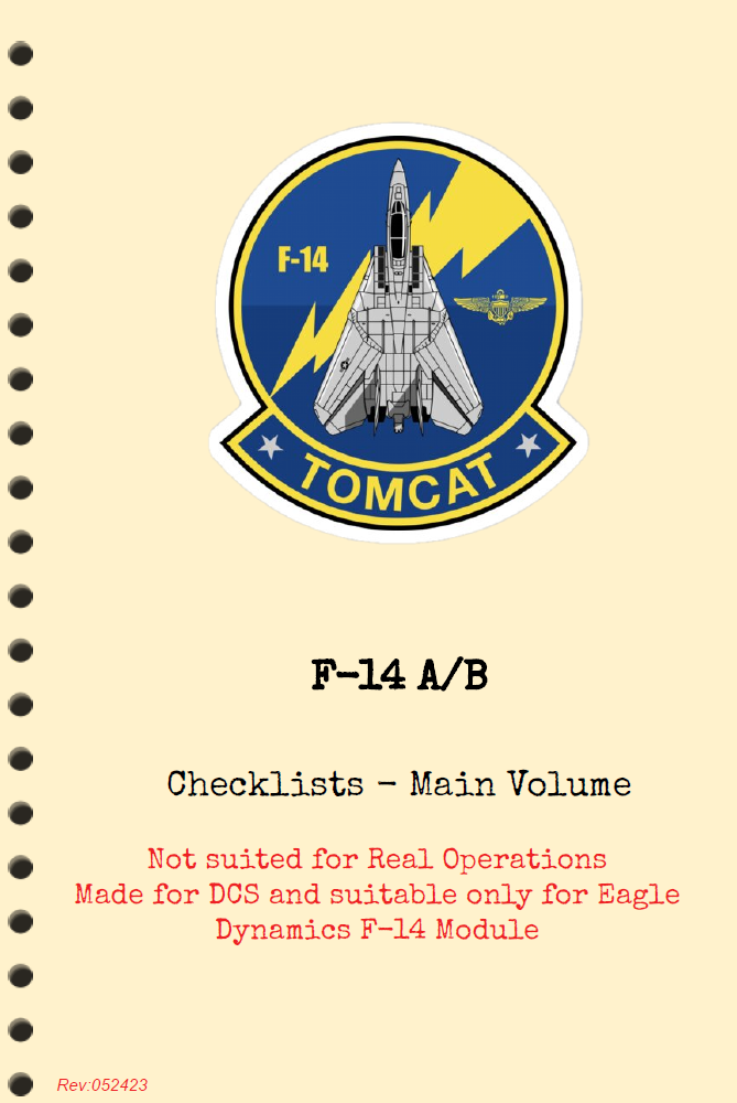 F-14A/B Checklist and Quick Reference Guide 