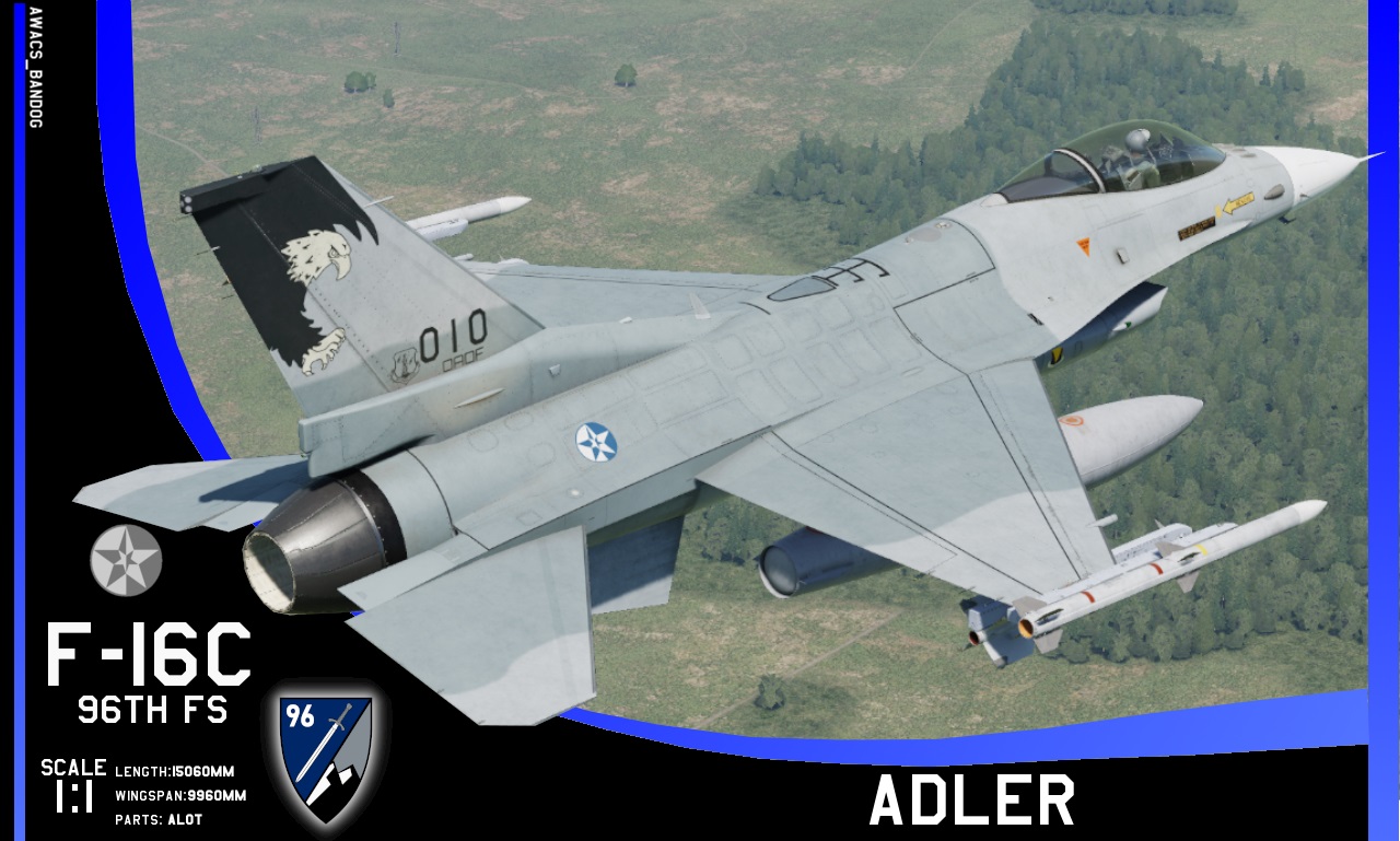 Ace Combat - 96th Fighter Squadron "Adler" North Osea Air National Guard F-16C [OUTDATED]