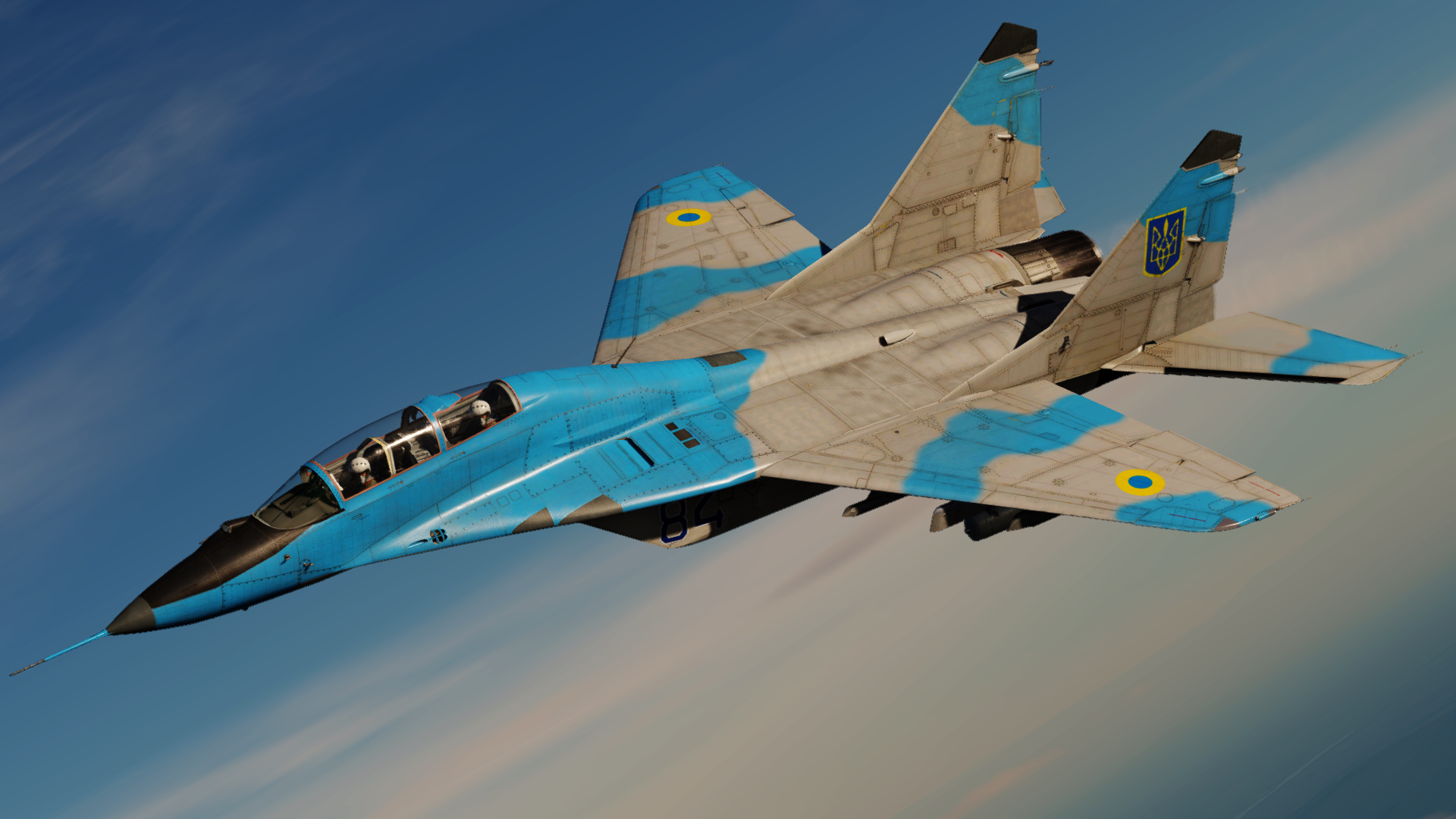 Ukrainian Air Force MIg-29UB "84 Blue"