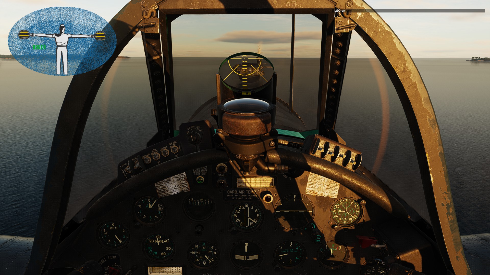 Paddles/ LSO Landing Signal Officer / Batman for WWII carrier operations (Beta test)