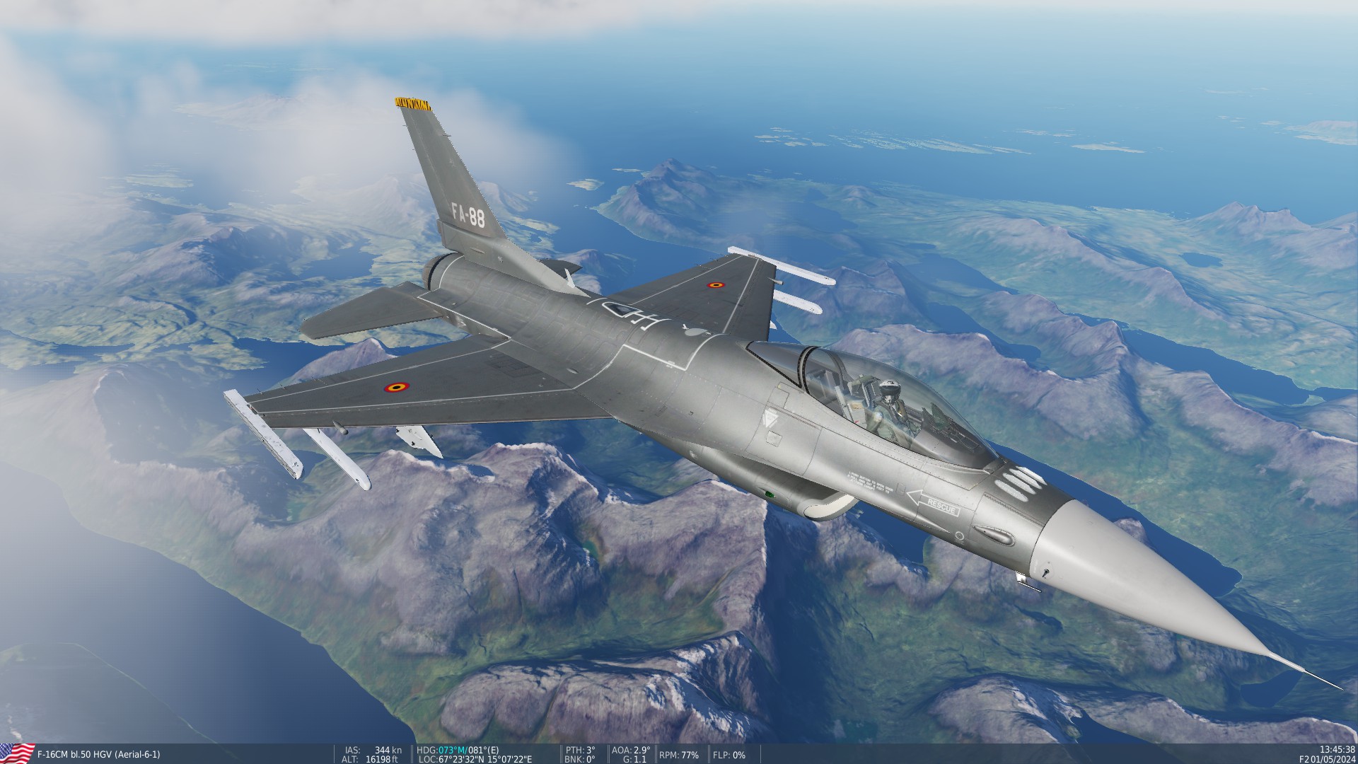 F-16C Belgian Air Force 31 Tigers Have Glass V (Semi-Fictional) v1.1