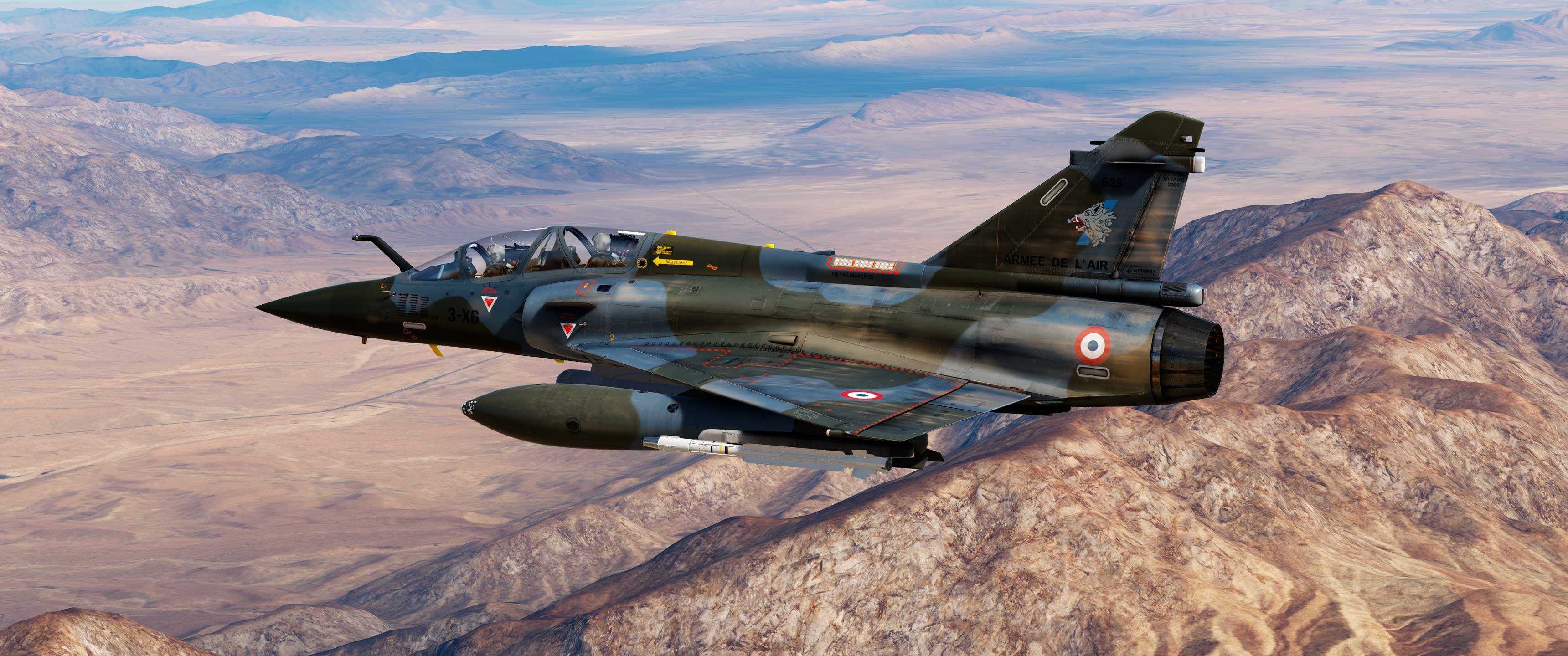 Mirage 2000-D Escadron de Chasse 3-3 Ardennes OPEX Hot climate (Split Air Mod)
