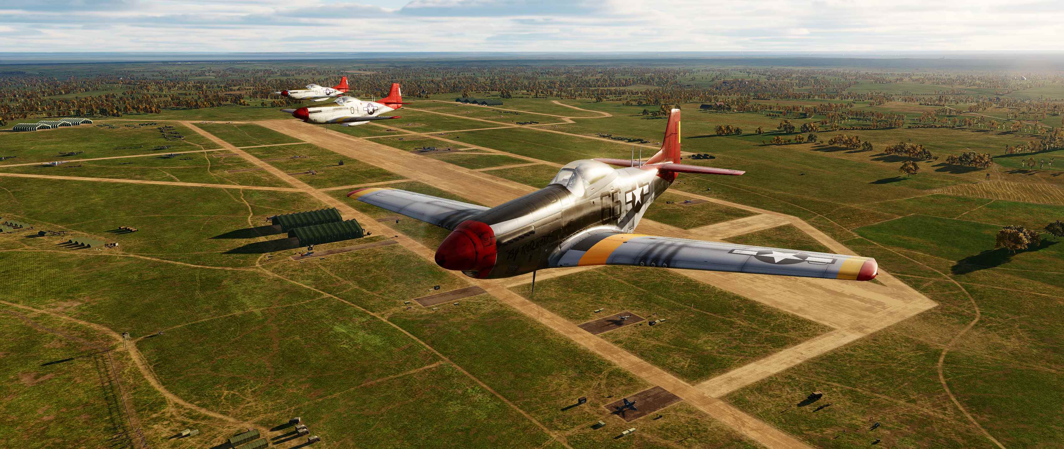 Normandy2  332nd Squadron "Red Tails" Airfield in LANTHEUIL